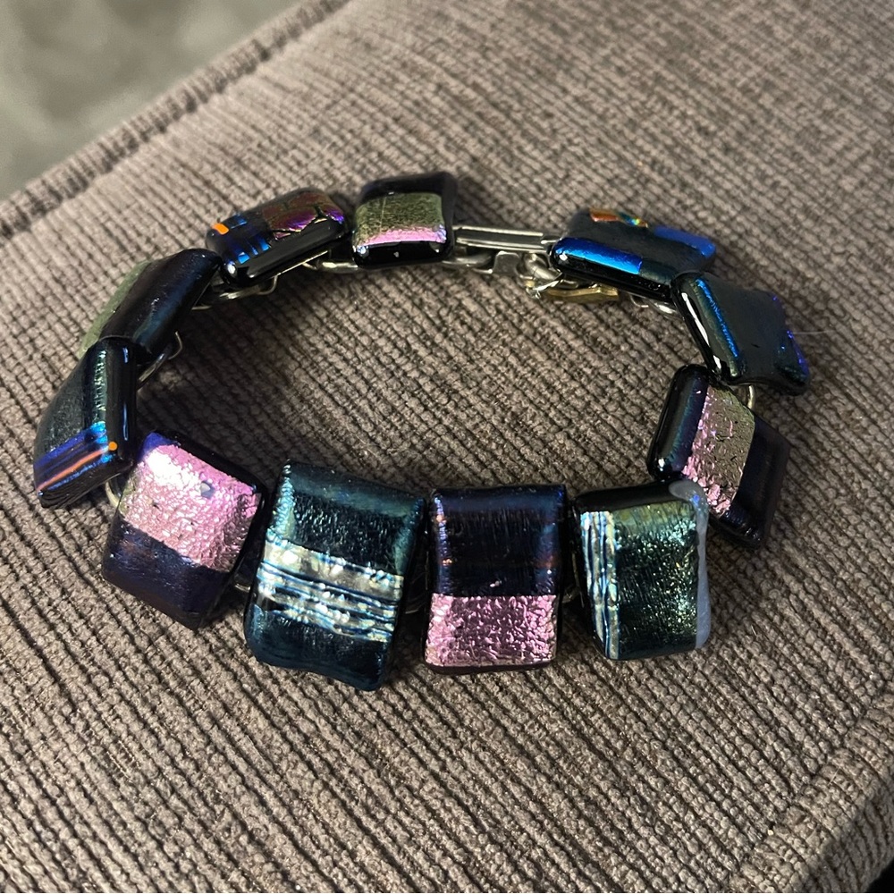 Dichroic Glass Bracelet